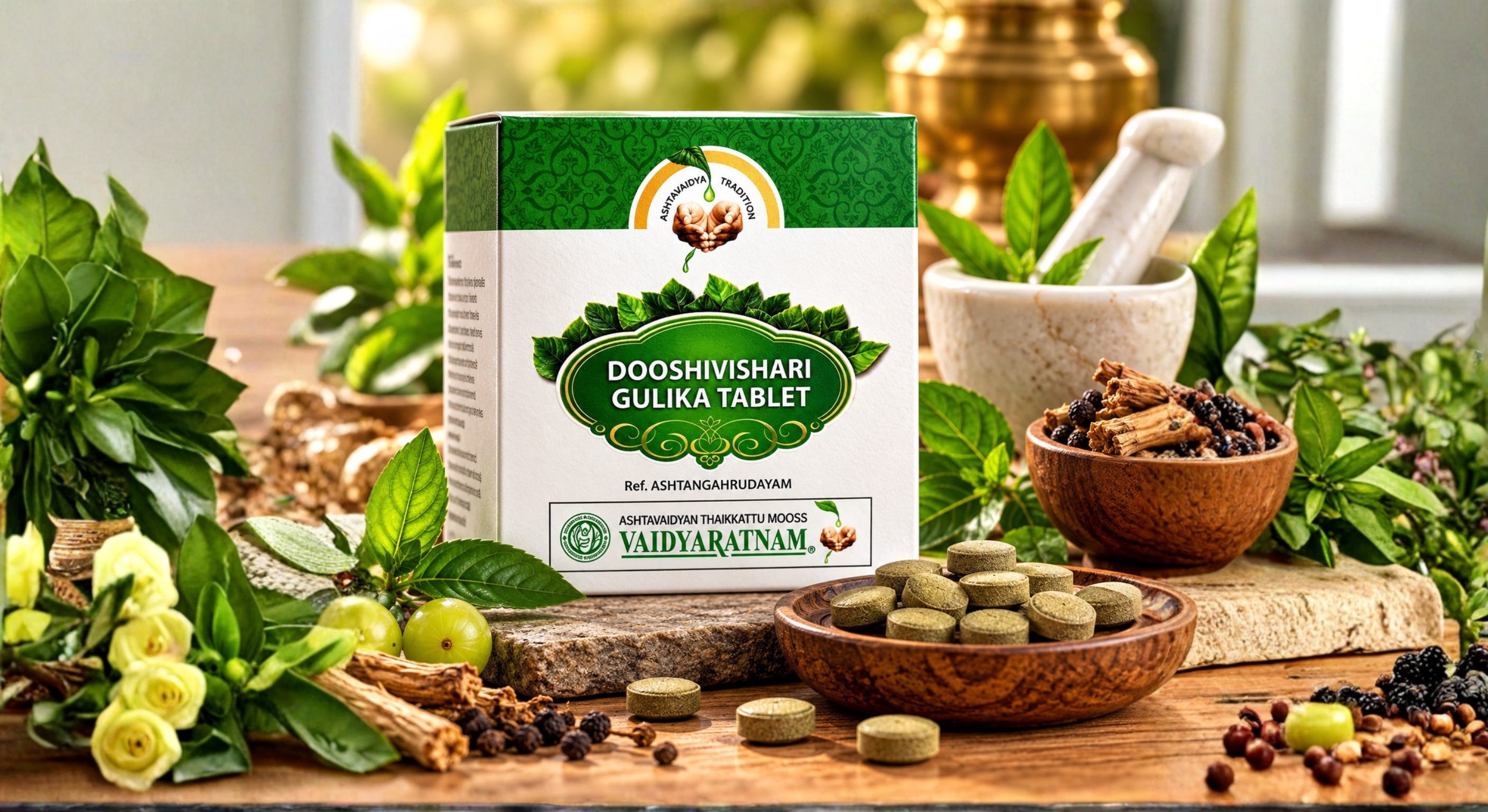 Dooshivishari Gulika – 100 Nos | Vaidyaratnam: Uses, Ingredients, Dosage & Precautions