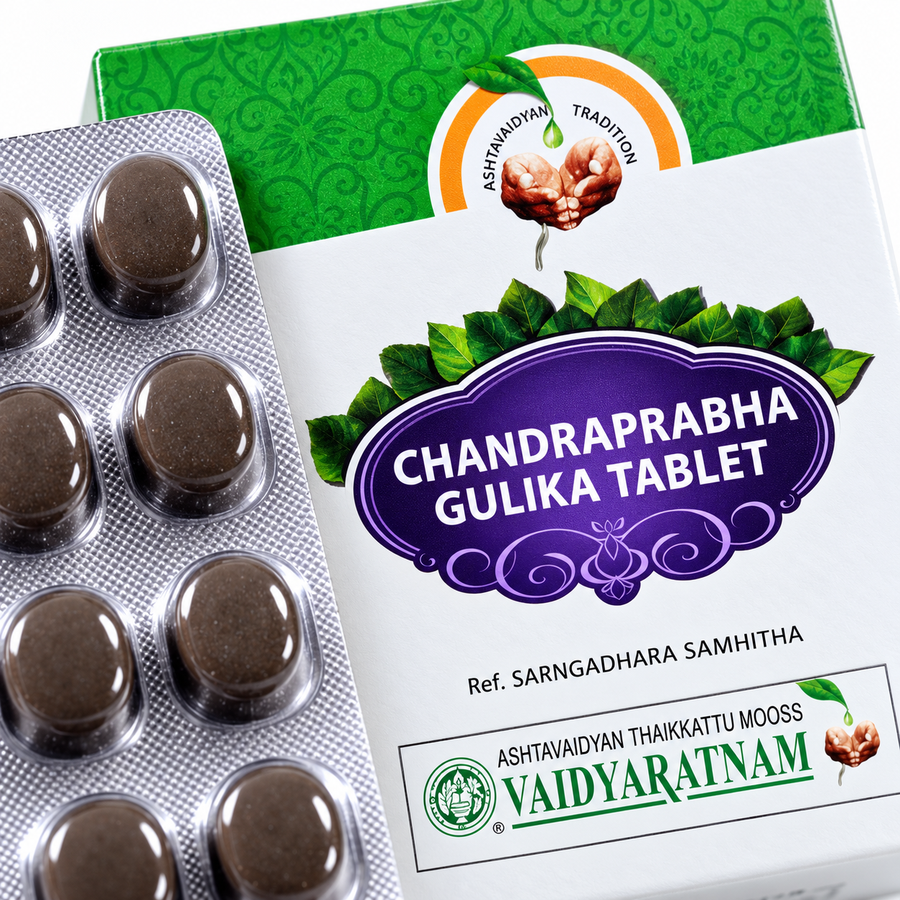Chandraprabha Gulika Tablet – 100 Nos | Vaidyaratnam