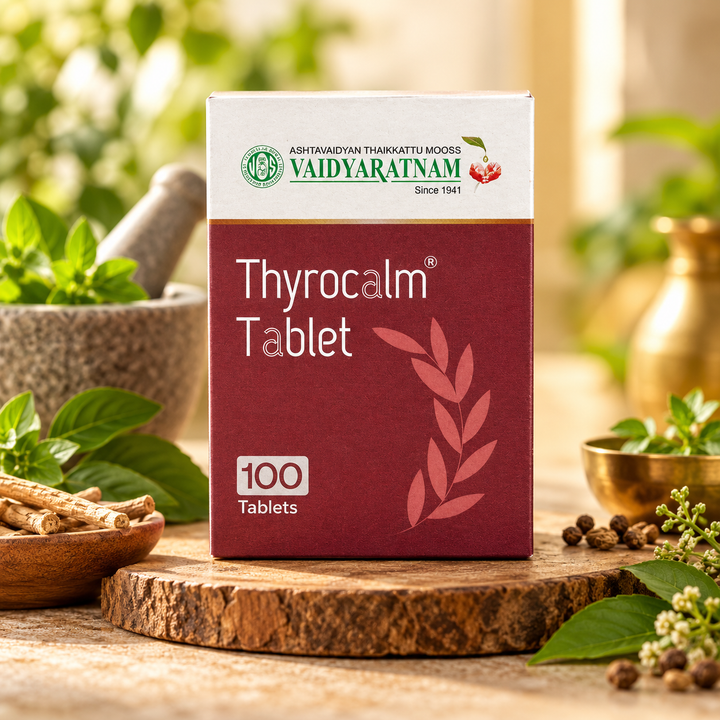 Thyrocalm Tablets – 100 Nos | Vaidyaratnam