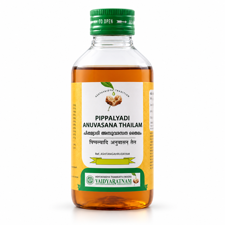 Pippalyadi Anuvasana Thailam – 200 ML | Vaidyaratnam