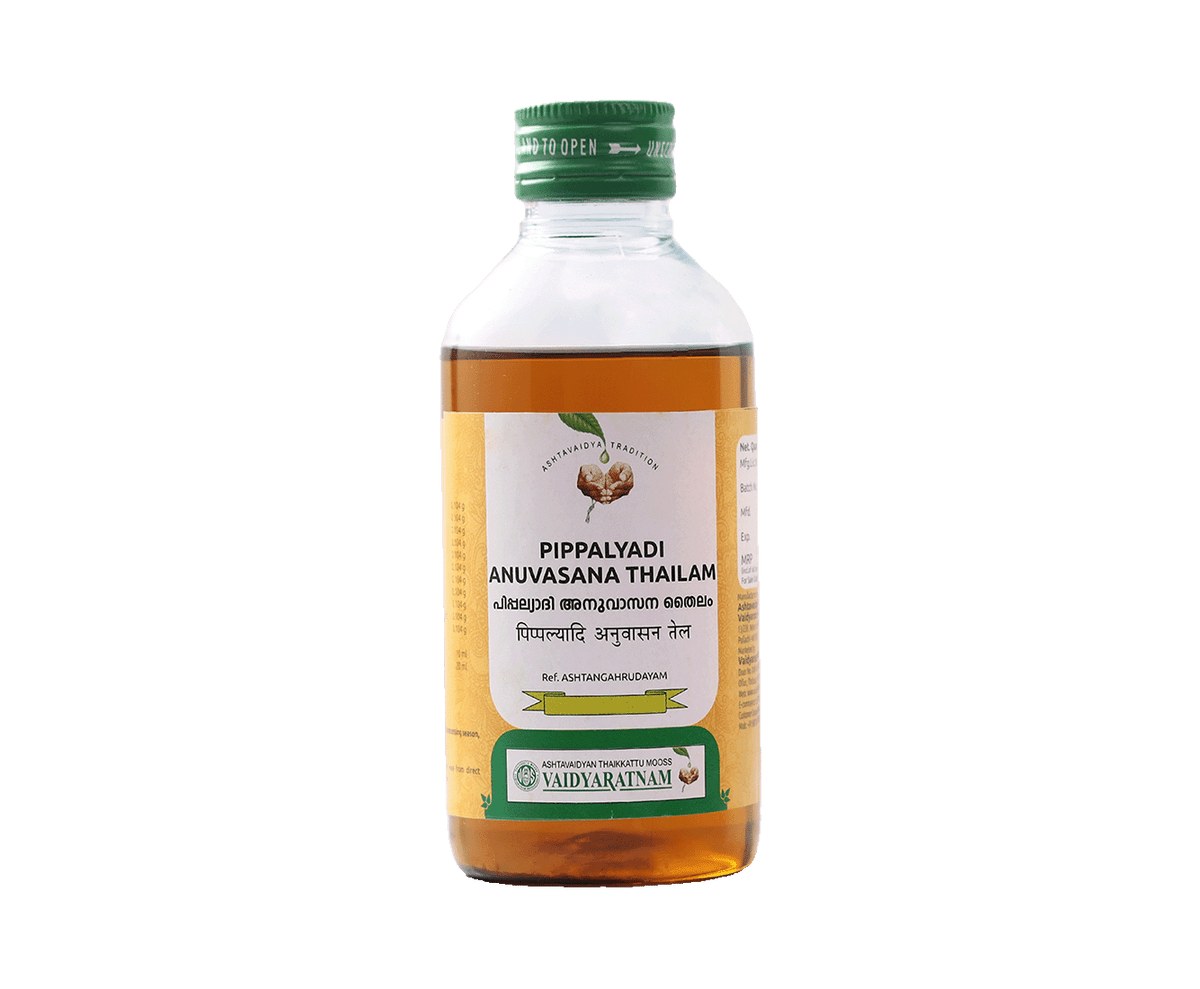 Pippalyadi Anuvasana Thailam – 200 ML | Vaidyaratnam