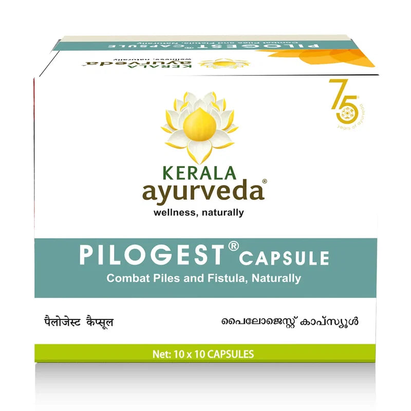 Pilogest Capsule – 100 Nos | Kerala Ayurveda