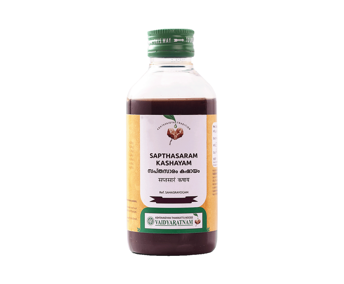 Sapthasaram Kashayam – 200 ML | Vaidyaratnam