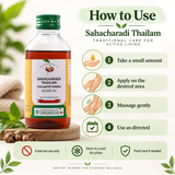 Sahacharadi Oil – 200 ml | Vaidyaratnam