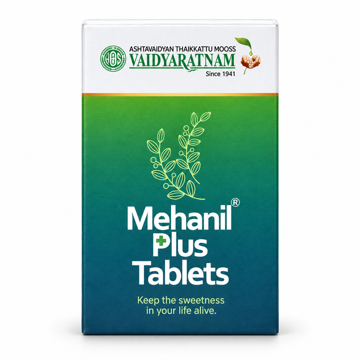 Mehanil Plus Tablets – 100 Nos | Vaidyaratnam